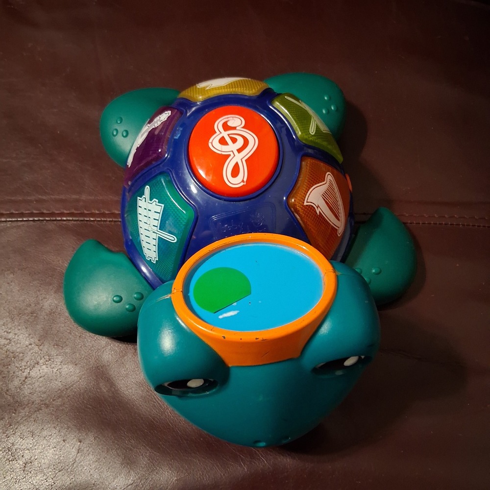 Baby Einstein Neptune Ocean Orchestra Musical Turtle Light Up Toy Teal Blue